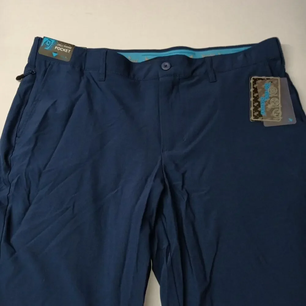 Birdie Bound Golf Pants Men's Size 40x30 Blue Flex Straight‎